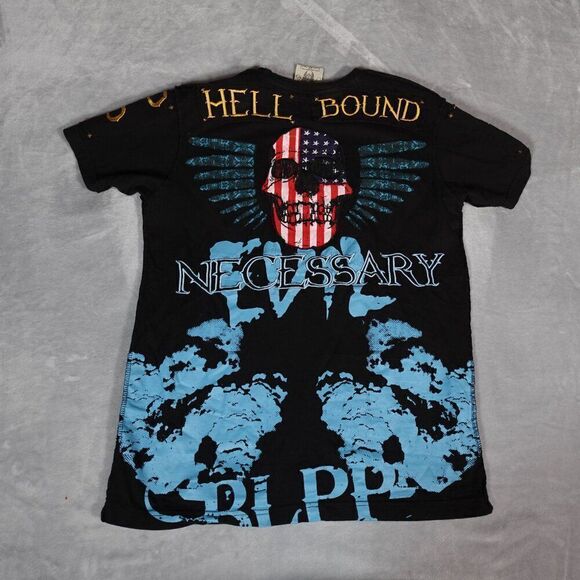 Blac Label Fallen Dreams T Shirt Mens M Grunge Double Sided Y2K Black - Picture 7 of 11